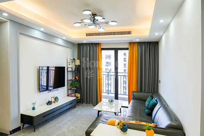 95㎡三居，靈活改造裝飾架構(gòu)，塑造簡(jiǎn)約輕便的小家